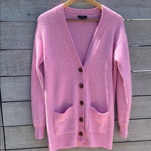 J crew light pink woman’s cardigan